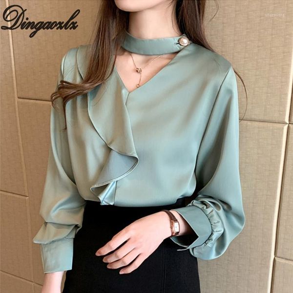 dingaozlz female long sleeve office lady spring new korean fashion women blouse satin white shirt1
dingaozlz female long sleeve office lady spring new korean fashion women blouse satin white shirt1