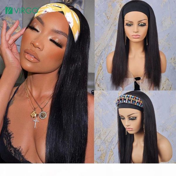 virgo headband wig natural straight human hair wigs with headband remy no lace front wig full machine made for women 150%, Black;brown
virgo headband wig natural straight human hair wigs with headband remy no lace front wig full machine made for women 150%, Black;brown