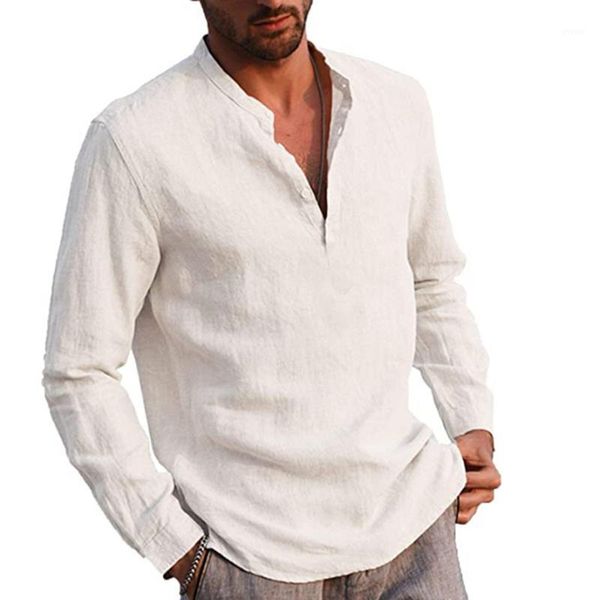 men' s shirt solid color stand collar long sleeve shirt men' s blouse cotton linen shirts s-2xl1, White;black
men' s shirt solid color stand collar long sleeve shirt men' s blouse cotton linen shirts s-2xl1, White;black