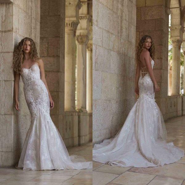 bling bling mermaid wedding dresses sweetheart neck sleeveless bridal gowns backless lace appliques robes de mariée, White
bling bling mermaid wedding dresses sweetheart neck sleeveless bridal gowns backless lace appliques robes de mariée, White