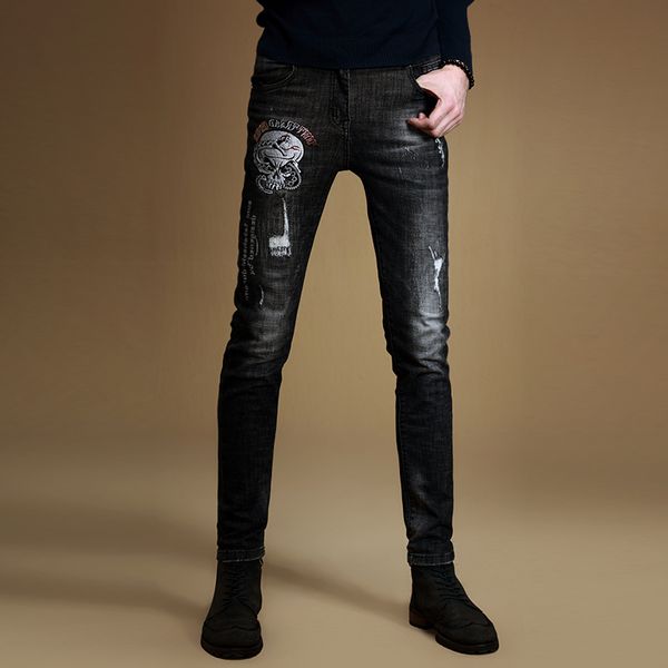 2021 new male trousers men's stretch autumn european american street style hip-hop slim ripped jeans denim pants jd911 oatk, Blue
2021 new male trousers men's stretch autumn european american street style hip-hop slim ripped jeans denim pants jd911 oatk, Blue