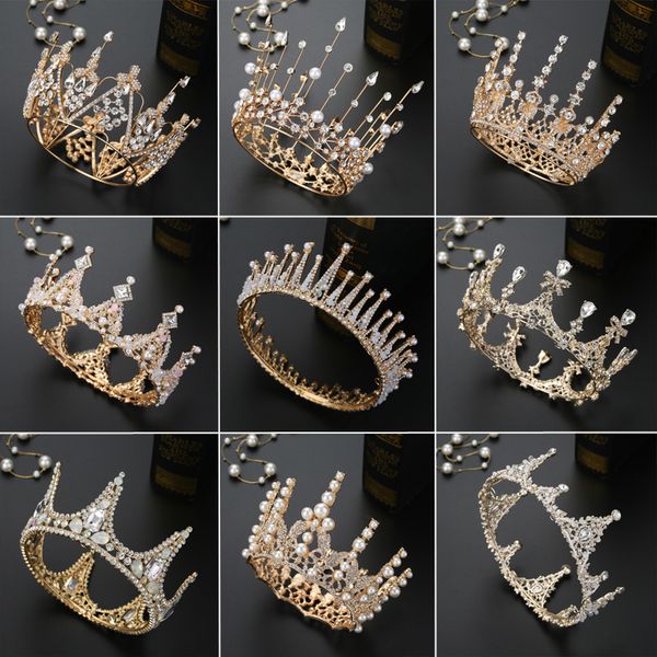 new korean bride simple round headdress wedding dress accessories princess 18 crown, Silver
new korean bride simple round headdress wedding dress accessories princess 18 crown, Silver
