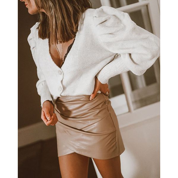 elina loose simple v neck sweaters women fashion solid sweater women elegant puff sleeve short sweaters female ladies iw, White;black
elina loose simple v neck sweaters women fashion solid sweater women elegant puff sleeve short sweaters female ladies iw, White;black