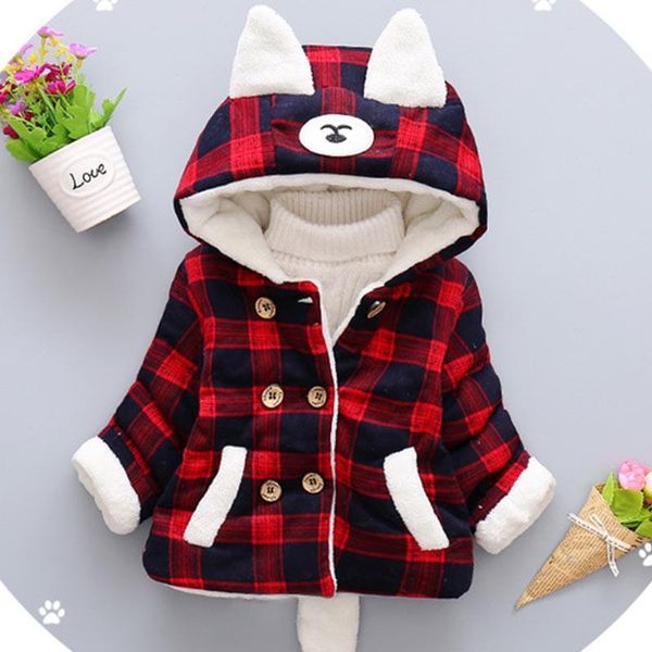 girl cartoon winter outerwear plaid cotton jacket baby autumn casual outing clothes kids plus velvet warm coat children wear, Blue;gray
girl cartoon winter outerwear plaid cotton jacket baby autumn casual outing clothes kids plus velvet warm coat children wear, Blue;gray