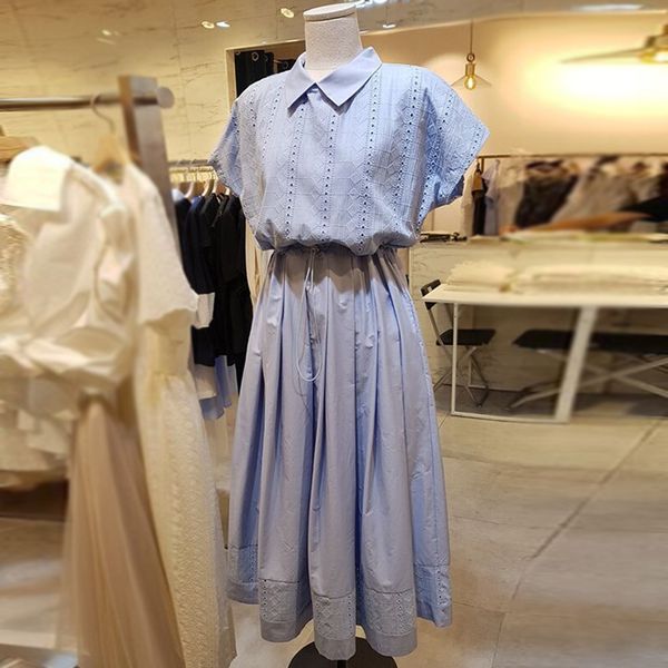 korean dongdaemun women's lapel lace stitching summer new mid-length waist pleated skirt dress lace dress trendy b65r5, Black;gray
korean dongdaemun women's lapel lace stitching summer new mid-length waist pleated skirt dress lace dress trendy b65r5, Black;gray