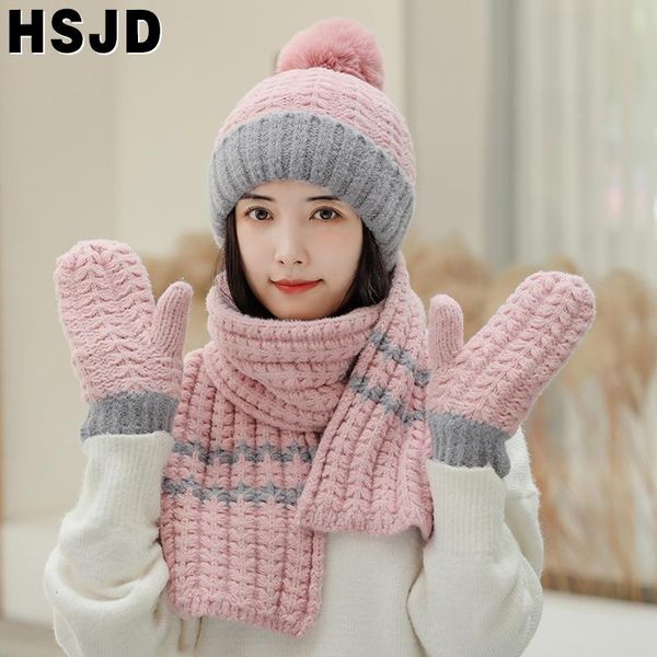 beanie/skull caps women's winter hats scarf gloves sets female three-pieces knitted beanie hat double-color crochet warm skullies beani, Blue;gray
beanie/skull caps women's winter hats scarf gloves sets female three-pieces knitted beanie hat double-color crochet warm skullies beani, Blue;gray