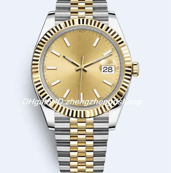 19 style mens 41mm 126333 steel yellow gold champagne index dial 126300 126334 126331 rose gold watch oyster jubilee automatic men's wa, Slivery;brown
19 style mens 41mm 126333 steel yellow gold champagne index dial 126300 126334 126331 rose gold watch oyster jubilee automatic men's wa, Slivery;brown