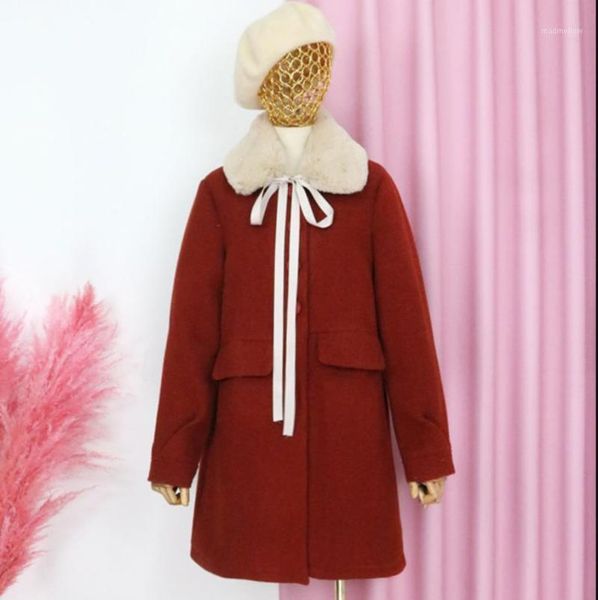 women's wool & blends autumn winter thickening preppy style student woolen coat loose sweet girl coat1, Black
women's wool & blends autumn winter thickening preppy style student woolen coat loose sweet girl coat1, Black