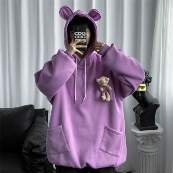 2021 new autumn winter hoodies style loose personality jacket with hoodie bear male velvet black lovers 56v1
2021 new autumn winter hoodies style loose personality jacket with hoodie bear male velvet black lovers 56v1
