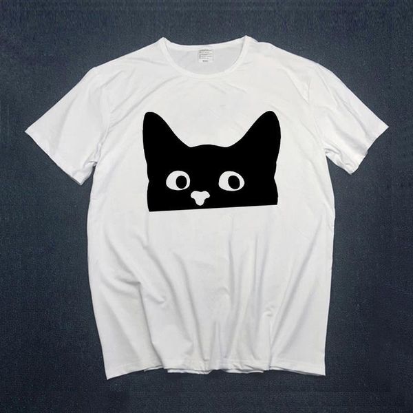 black cat t shirt print women short sleeve summer super soft female tshirts harajuku girls t-shirts tee, White
black cat t shirt print women short sleeve summer super soft female tshirts harajuku girls t-shirts tee, White