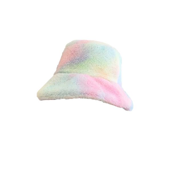 stingy brim hats autumn and winter women's fisherman's hat tie dyed rainbow plush cold proof fashionable warm, Blue;gray
stingy brim hats autumn and winter women's fisherman's hat tie dyed rainbow plush cold proof fashionable warm, Blue;gray