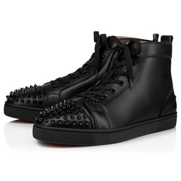 high spikes women men red bottom black sneakers shoes rivets party dress graffiti casual walking outdoor trainers eu36-46
high spikes women men red bottom black sneakers shoes rivets party dress graffiti casual walking outdoor trainers eu36-46