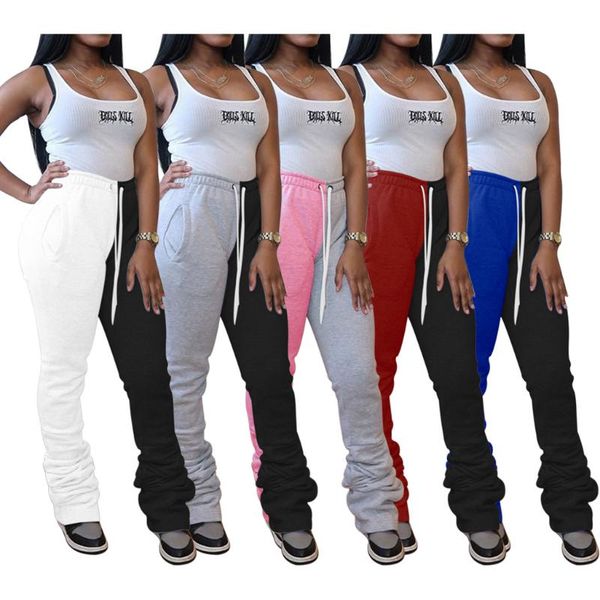 fnoce autumn women's pants young fashion casual patchwork high waist pleated pencil pants slim sport trouser, Black;white
fnoce autumn women's pants young fashion casual patchwork high waist pleated pencil pants slim sport trouser, Black;white