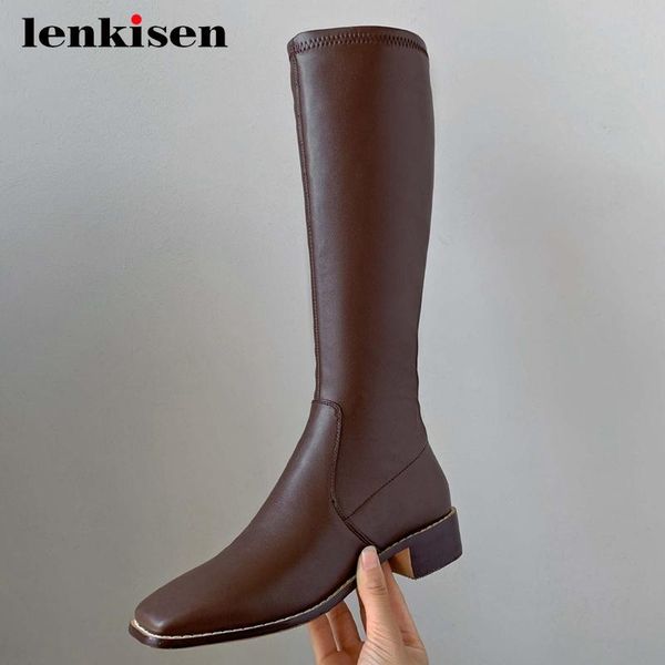 boots lenkisen equestrian cow leather catwalk square toe thick med heel zipper beauty lady knee-high l6f2, Black
boots lenkisen equestrian cow leather catwalk square toe thick med heel zipper beauty lady knee-high l6f2, Black