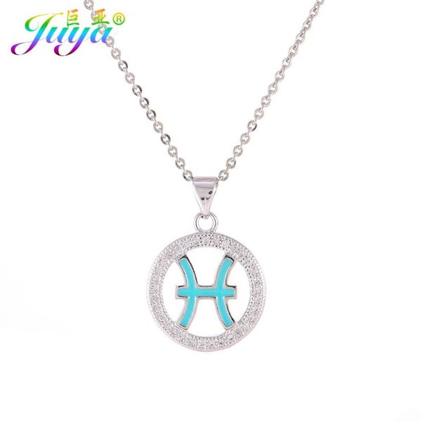pendant necklace zodiac constellation micro paved zircon pisces symbol suspensions gold chains women christmas gift necklace, Silver
pendant necklace zodiac constellation micro paved zircon pisces symbol suspensions gold chains women christmas gift necklace, Silver