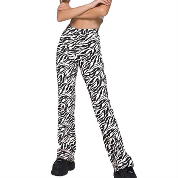 new fashion women ladies casual long pant zebra stripe high waist casual trousers palazzo lounge pants, Black;white
new fashion women ladies casual long pant zebra stripe high waist casual trousers palazzo lounge pants, Black;white