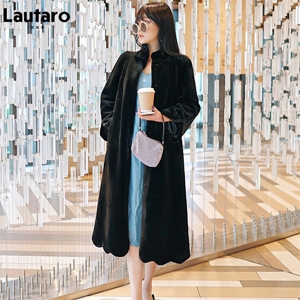 lautaro winter long black faux fur coat women stand collar a line thick warm fluffy coat plus size fashion womens clothing 201212
lautaro winter long black faux fur coat women stand collar a line thick warm fluffy coat plus size fashion womens clothing 201212