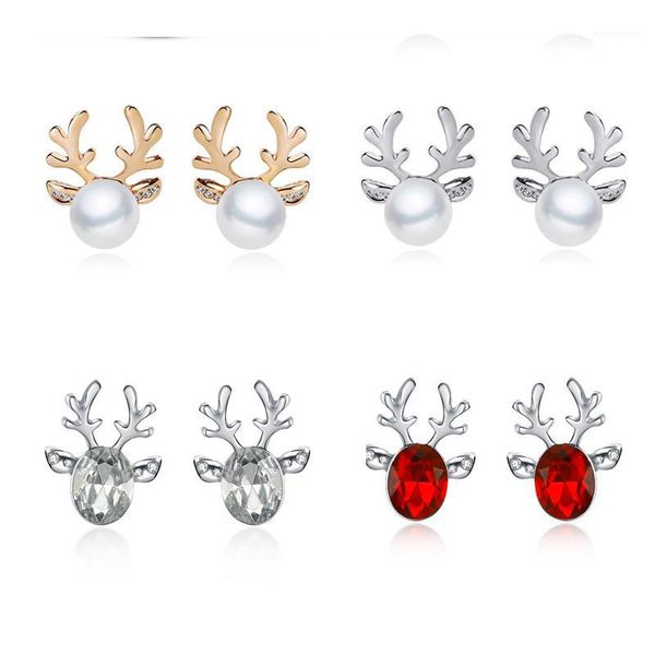 1pair women xmas gift elegant jewelry christmas pearl deer earrings reindeer ear stud1
1pair women xmas gift elegant jewelry christmas pearl deer earrings reindeer ear stud1