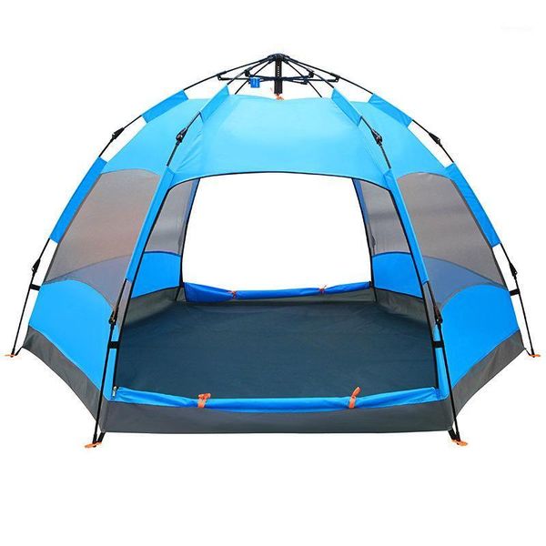 automatic double-layer hydraulic two-door four-window 5-8 people hexagonal outdoor camping ventilation tent to build1
automatic double-layer hydraulic two-door four-window 5-8 people hexagonal outdoor camping ventilation tent to build1
