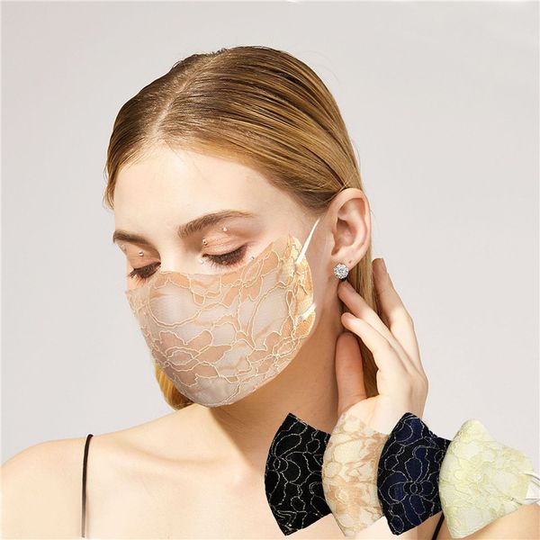 fashion women face mask 3d lace ornament face covers anti dust windproof mouth-muffle sunproof breathable adjustable mask 2020 4 colors
fashion women face mask 3d lace ornament face covers anti dust windproof mouth-muffle sunproof breathable adjustable mask 2020 4 colors