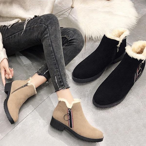 padded boots zipper round toe rock shoes woman winter footwear boots-women plush luxury designer booties ladies cotton 2020 fur, Black
padded boots zipper round toe rock shoes woman winter footwear boots-women plush luxury designer booties ladies cotton 2020 fur, Black