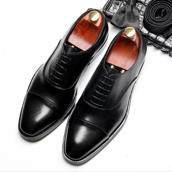 classic men's formal dress shoes lace up wedding derby luxury leather breathable real cowhide business men's wedding shoes, Black
classic men's formal dress shoes lace up wedding derby luxury leather breathable real cowhide business men's wedding shoes, Black