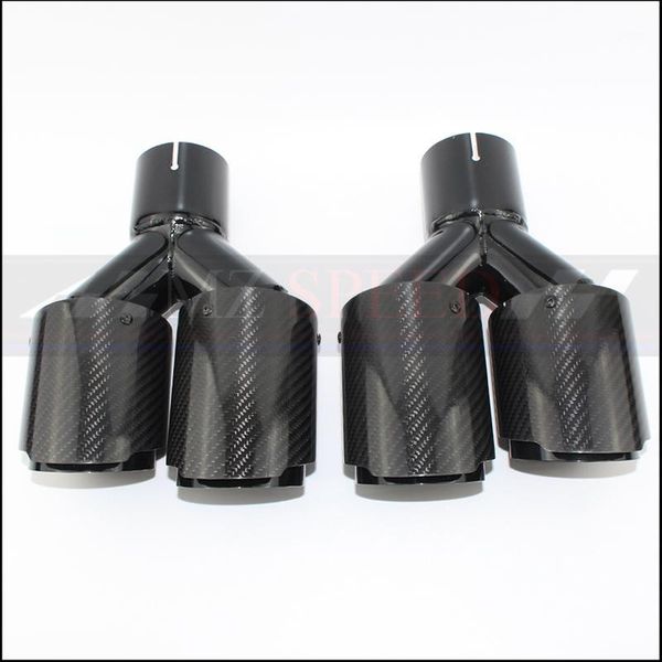muffler a pair of auto parts exhaust pipe grade carbon fiber double universal coating black end suita1
muffler a pair of auto parts exhaust pipe grade carbon fiber double universal coating black end suita1