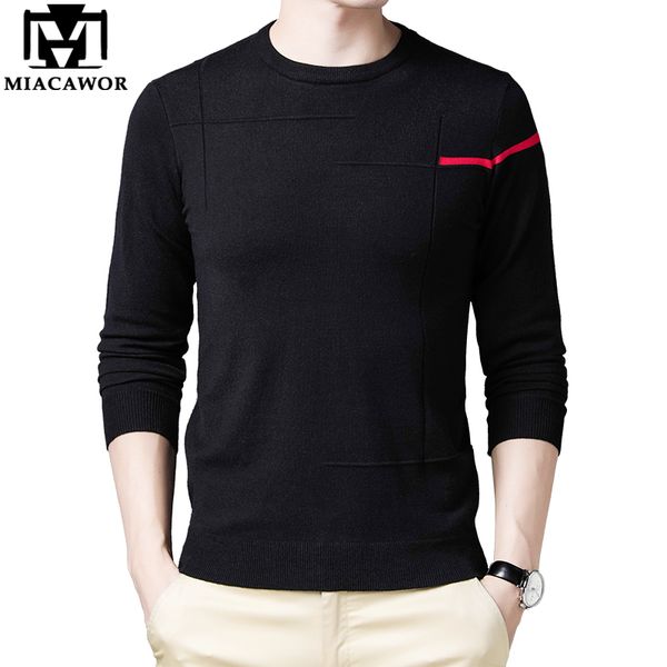 miacawor new thin sweater men solid color autumn knitted sweaters slim fit pullover pull homme casual jumper men clothes y255 0927, White;black
miacawor new thin sweater men solid color autumn knitted sweaters slim fit pullover pull homme casual jumper men clothes y255 0927, White;black