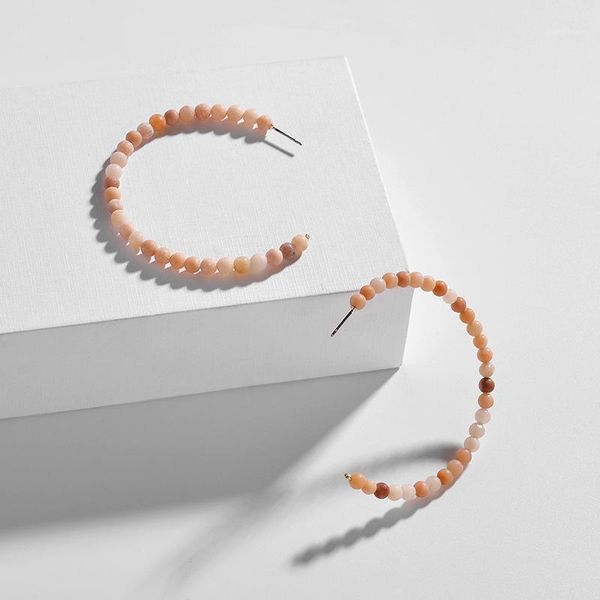 zwpon 2020 new natural amazon stone beaded c shape hoop earrings for women fashion large earrings jewelry wholesale1, Golden;silver
zwpon 2020 new natural amazon stone beaded c shape hoop earrings for women fashion large earrings jewelry wholesale1, Golden;silver