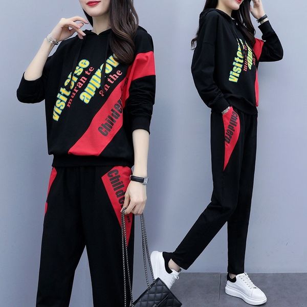 03y0q large women's foreign style age reduction letter s two sports fat spring and autumn large sleeve piece set women's two-piece, Gray
03y0q large women's foreign style age reduction letter s two sports fat spring and autumn large sleeve piece set women's two-piece, Gray