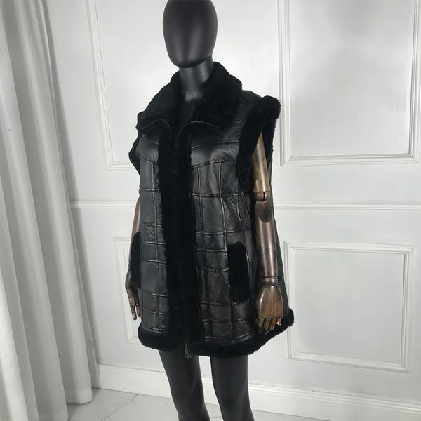 2020 new sleeveless coat women natural sheepskin waistcoat cropped windproof warm vest female slim high quality, Black;white
2020 new sleeveless coat women natural sheepskin waistcoat cropped windproof warm vest female slim high quality, Black;white
