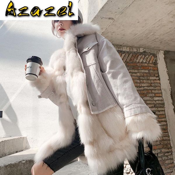 2020 new real parka winter women natural fur liner long coat female denim jacket warm parkas hiver dm-9015, Black
2020 new real parka winter women natural fur liner long coat female denim jacket warm parkas hiver dm-9015, Black