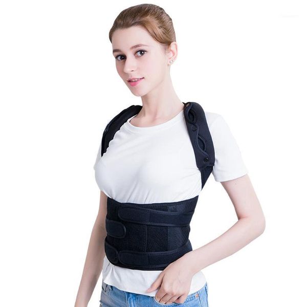 back support adjustable posture corrector brace belt for men women spine shoulder lumbar correction band corset1, Black;blue
back support adjustable posture corrector brace belt for men women spine shoulder lumbar correction band corset1, Black;blue
