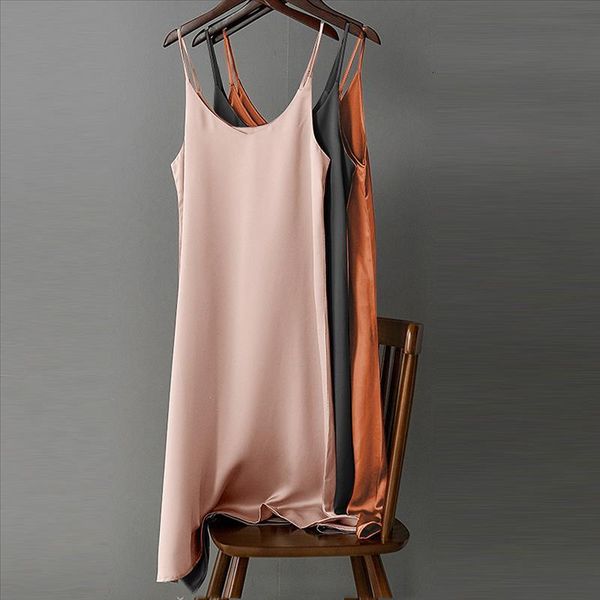 fashion women v-neck solid colors silk satin spaghetti straps dress casual sleeveless ladies slim party beach dress vestidos#p3, Black;gray
fashion women v-neck solid colors silk satin spaghetti straps dress casual sleeveless ladies slim party beach dress vestidos#p3, Black;gray