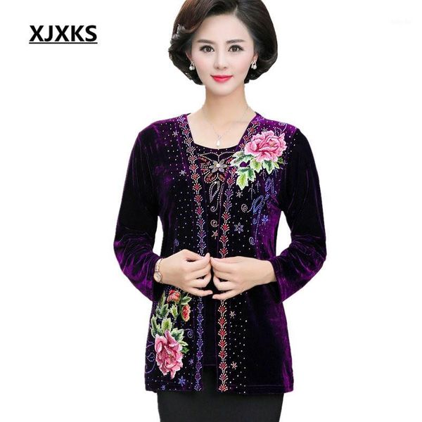 xjxks 2020 autumn new women's shirt loose plus size fashion diamond embroidery high-end elastic fabric women's clothing1, White;black
xjxks 2020 autumn new women's shirt loose plus size fashion diamond embroidery high-end elastic fabric women's clothing1, White;black