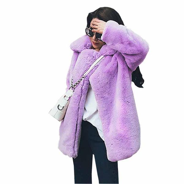 women's fur & faux 2021 plus size winter plush coat women thicken rex hair loose warm outwear female long sleeve autumn jacket g390, Black
women's fur & faux 2021 plus size winter plush coat women thicken rex hair loose warm outwear female long sleeve autumn jacket g390, Black