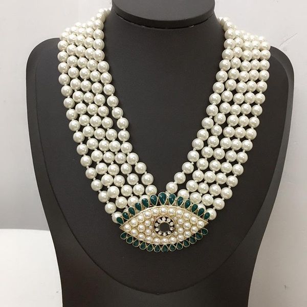 2021 Hot Brand Fashion Jewelry Women Vintage Pearls Chain Big Eyes Pendants Pearls Chain Necklace Party Fine Fashion Jewelry, Golden;silver
2021 Hot Brand Fashion Jewelry Women Vintage Pearls Chain Big Eyes Pendants Pearls Chain Necklace Party Fine Fashion Jewelry, Golden;silver