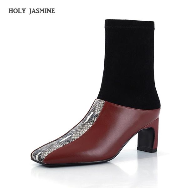 2020 autumn new fashion women ankle boots square toe low heel shoes woman back zipper short booties black wine red botas mujer
2020 autumn new fashion women ankle boots square toe low heel shoes woman back zipper short booties black wine red botas mujer