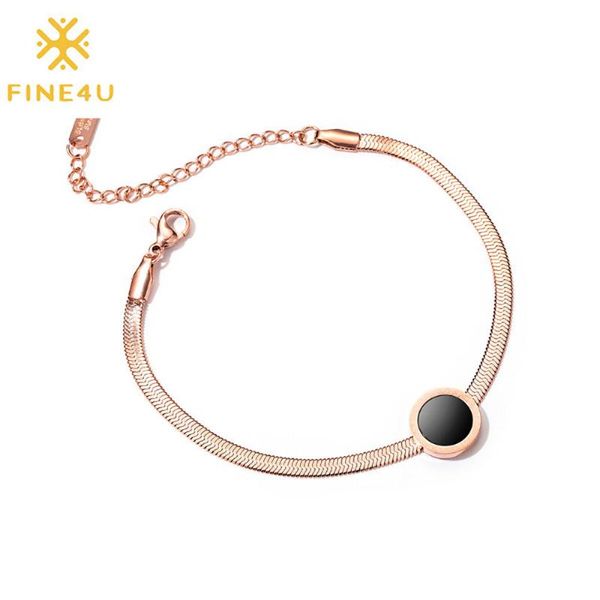 charm bracelets fine4u b428 rose gold color cut flat snake chain bracelet for women minimalist layering stacking jewelry, Golden;silver
charm bracelets fine4u b428 rose gold color cut flat snake chain bracelet for women minimalist layering stacking jewelry, Golden;silver