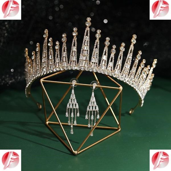 bridal high end luxury headdress atmosphere 2020 new wedding super xiansen series diamond crown, Silver
bridal high end luxury headdress atmosphere 2020 new wedding super xiansen series diamond crown, Silver