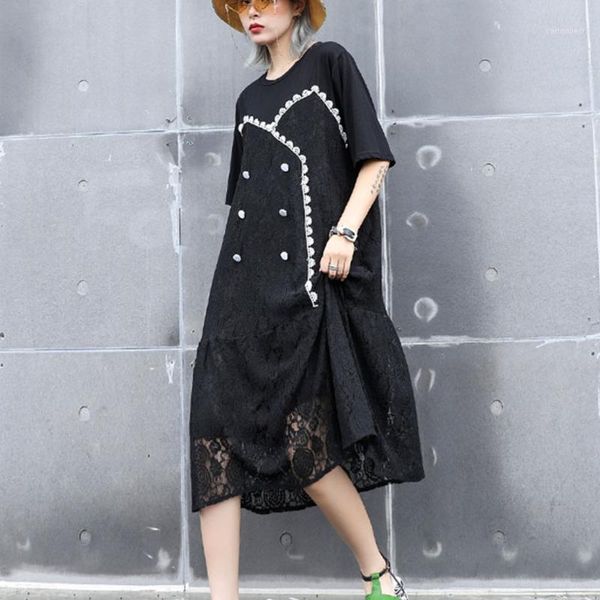 casual dresses loose hollow out floral midi dress women clothes 2021 o neck beading pleated wild joker elegant pullover xj16911, Black;gray
casual dresses loose hollow out floral midi dress women clothes 2021 o neck beading pleated wild joker elegant pullover xj16911, Black;gray
