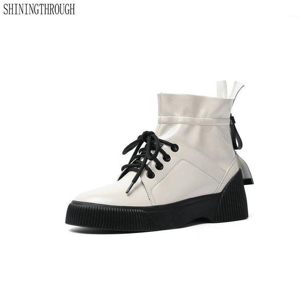 women flat platform ankle boots round toe casual sneakers autumn winter genuine leather shoes woman basic motorcycle boots1, Black
women flat platform ankle boots round toe casual sneakers autumn winter genuine leather shoes woman basic motorcycle boots1, Black