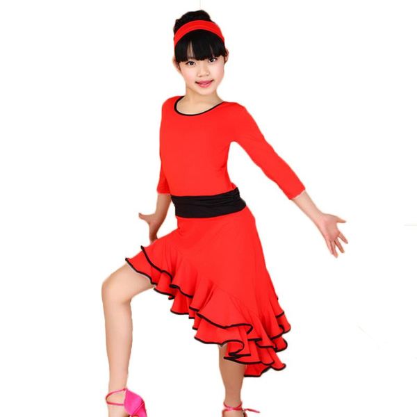 latin dance dress for girls fashion ballroom dancing dresses for kids latin dance costumes children stage performance dancewear, Black;red
latin dance dress for girls fashion ballroom dancing dresses for kids latin dance costumes children stage performance dancewear, Black;red