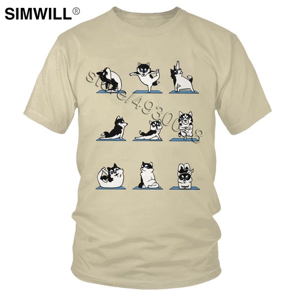 sport funny siberian husky yoga positions t shirts men short sleeves 100% cotton t shirts meditation dog lover t-shirts large size tee
sport funny siberian husky yoga positions t shirts men short sleeves 100% cotton t shirts meditation dog lover t-shirts large size tee