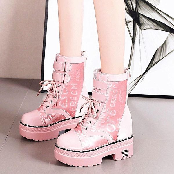 2020 autumn and winter new women's boots thick-soled round toe fashion martin boots women's casual slope heel flat ankle, Black
2020 autumn and winter new women's boots thick-soled round toe fashion martin boots women's casual slope heel flat ankle, Black