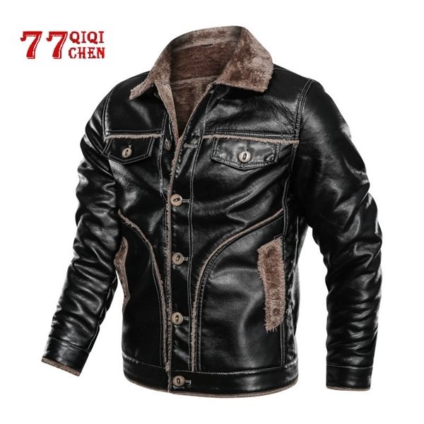 winter men plus size 7xl 8xl thick pu leather coat male casual double-face fur fleece jacket jaqueta de couro c1103, Black;brown
winter men plus size 7xl 8xl thick pu leather coat male casual double-face fur fleece jacket jaqueta de couro c1103, Black;brown
