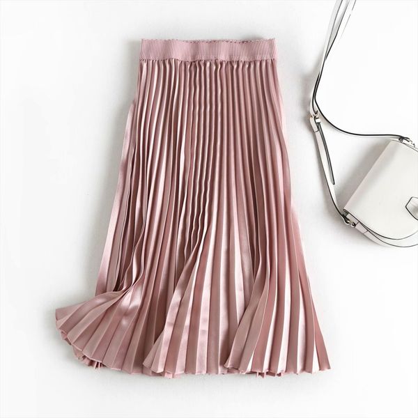 2020 spring pink satin юбки женская черный midi плиссе юбки женские elegant партии одежды streetwear drop доставка, Black
2020 spring pink satin юбки женская черный midi плиссе юбки женские elegant партии одежды streetwear drop доставка, Black