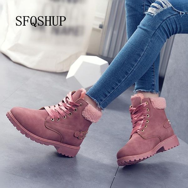 winter women boots 2020 new fashion solid lace-up casual shoes woman warm velvet ankle boots women shoes round toe pu snow, Black
winter women boots 2020 new fashion solid lace-up casual shoes woman warm velvet ankle boots women shoes round toe pu snow, Black