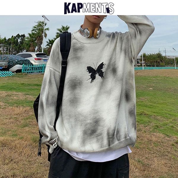 men's sweaters kapments mens clothes tie dye sweater 2021 winter designer men fashions butterfly streetwear male pullover 4xl, White;black
men's sweaters kapments mens clothes tie dye sweater 2021 winter designer men fashions butterfly streetwear male pullover 4xl, White;black