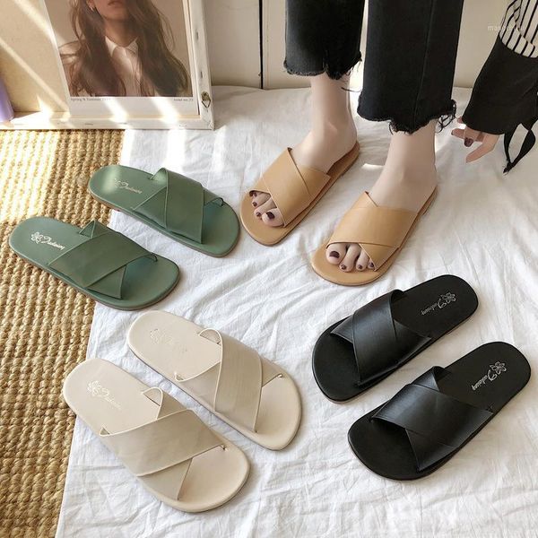 2020 summer new cross sandals female korean word outer wear slippers leisure flat non-slip shoes slippers women1, Black
2020 summer new cross sandals female korean word outer wear slippers leisure flat non-slip shoes slippers women1, Black